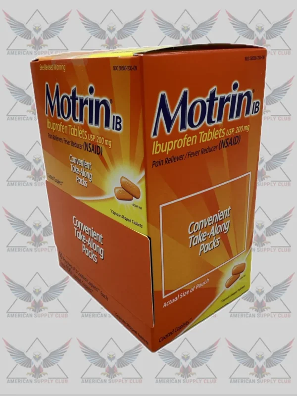 Motrin IB, Ibuprofen Tablets, 200 mg - 100 Count