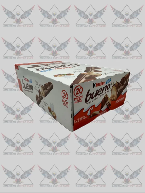 Kinder Bueno Crispy Creamy Chocolate Bar – 20 Pack, 1.5 oz