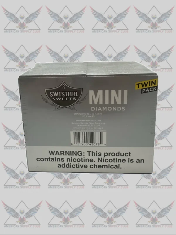 Swisher Cigarillo 6pk Mini Twin Diamond