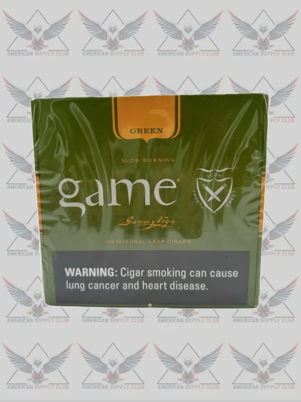 Game Green Vega Natural Leaf Cigars - 40 Count