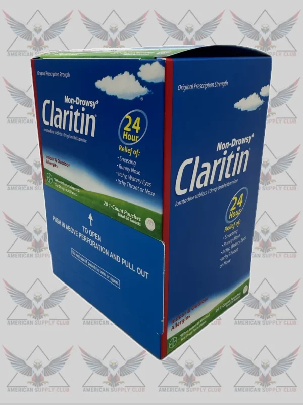 Claritin Non-Drowsy 24 Hour Allergy Relief Tablets, 20 Count