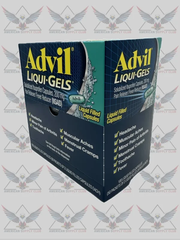 Advil Liqui-Gels Pain Reliever, 200mg, 100 Count