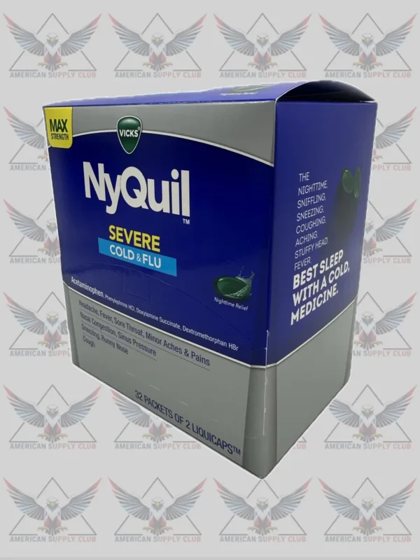 Vicks NyQuil Severe Cold & Flu LiquiCaps - 64 Count