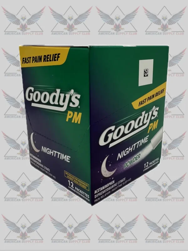 Goody's PM Nighttime Powder, 12 Packets