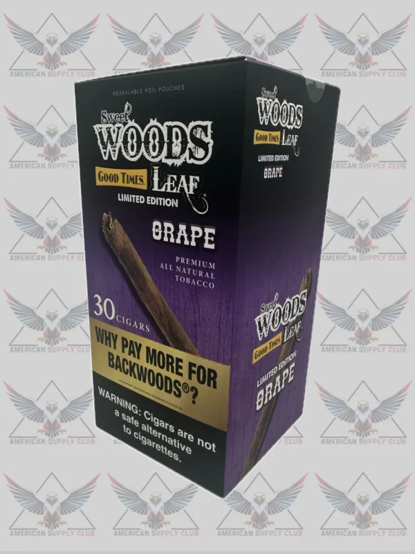 Good Times Woods Leaf Cigars – 30 Count, 5-Pack