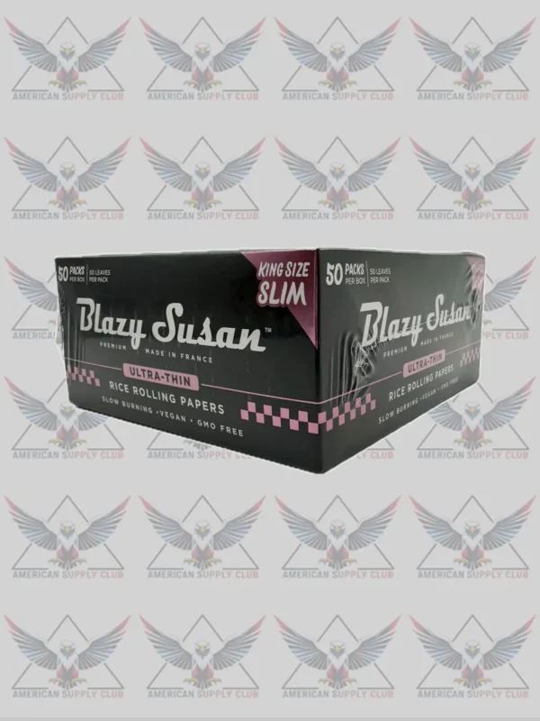 Blazy Susan Ultra-Thin Rice Rolling Papers - 50 Packs