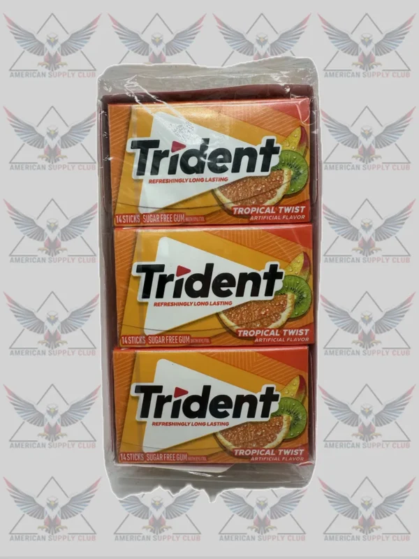 Trident Sugar Free Gum - 15 Count, 14 Piece