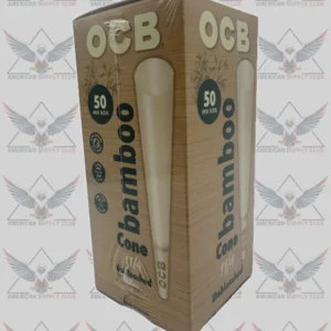 OCB Bamboo 1 1/4 Unbleached Cones - 50 Count