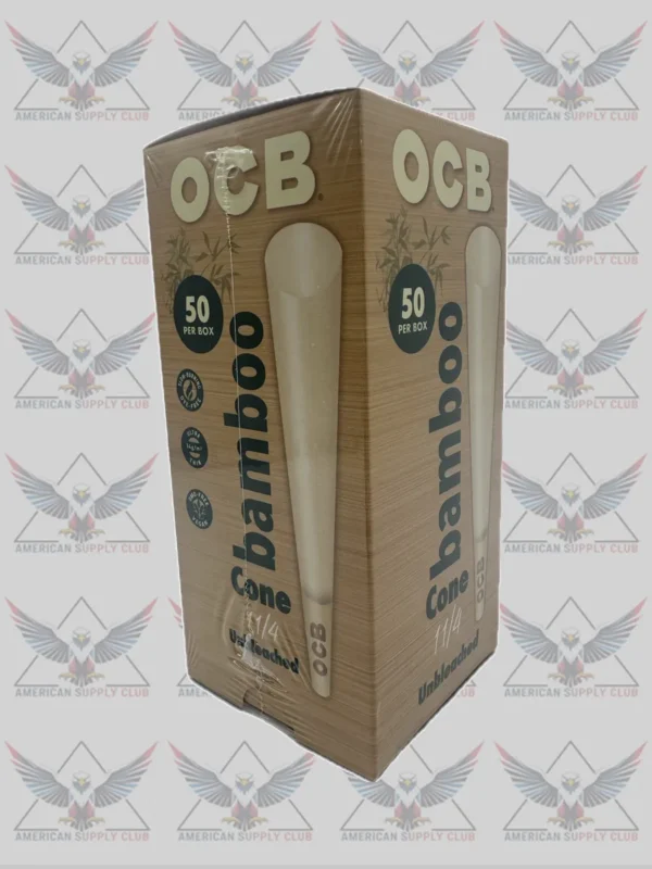 IMG_2587_20260414_151149_4e0c3f21 OCB Bamboo 1 1/4 Unbleached Cones - 50 Count
