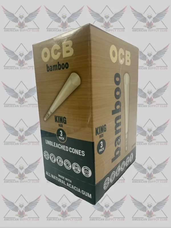 IMG_2590_20260414_151150_2d4fd0eb OCB Bamboo King Size Unbleached Cones - 24 Packs of 3