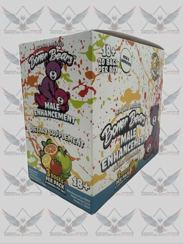 Boner Bears Male Enhancement - 20 Bags, 6 Gummies